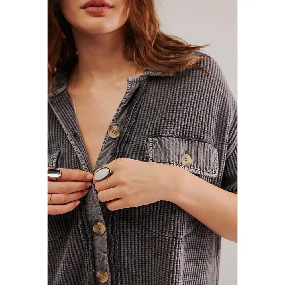 Free People relaxed waffle